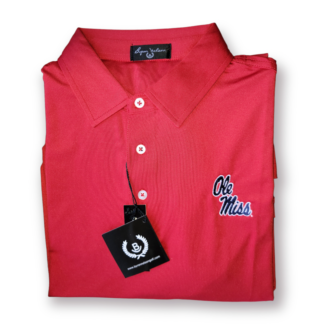 Ole Miss Byron Nelson Solid Polo Red (Medium to XXL): $59.99