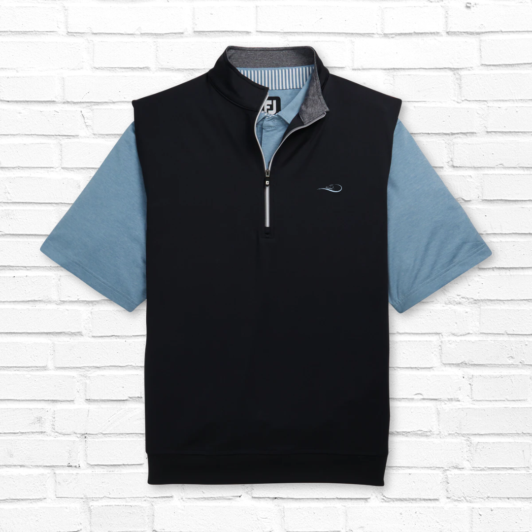 FootJoy Half-Zip Jersey Vest Black (Medium to XXL): $90