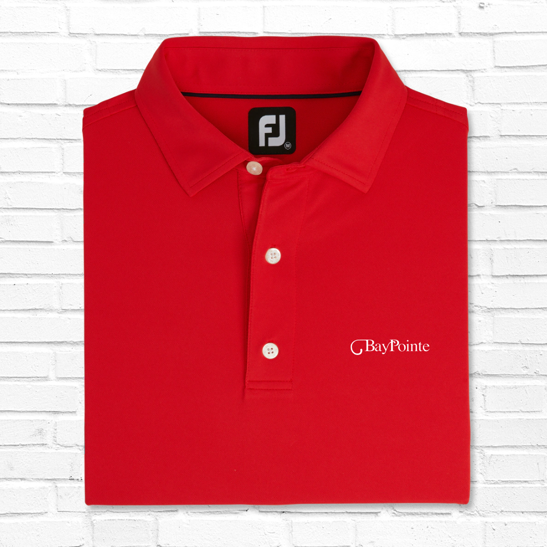 ♥️ FJ Performance Stretch Pique Solid Red (M to 2XL): $72.00